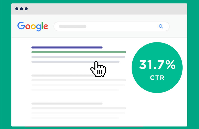 سهم لینک یک گوگل 31% از ترافیک جستجو های گوگل